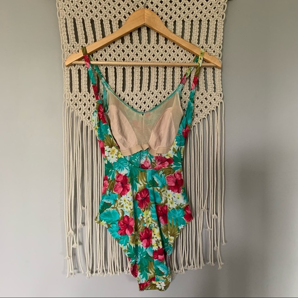 Vintage Christina High Cut Floral One Piece Suit - Picture 5 of 15